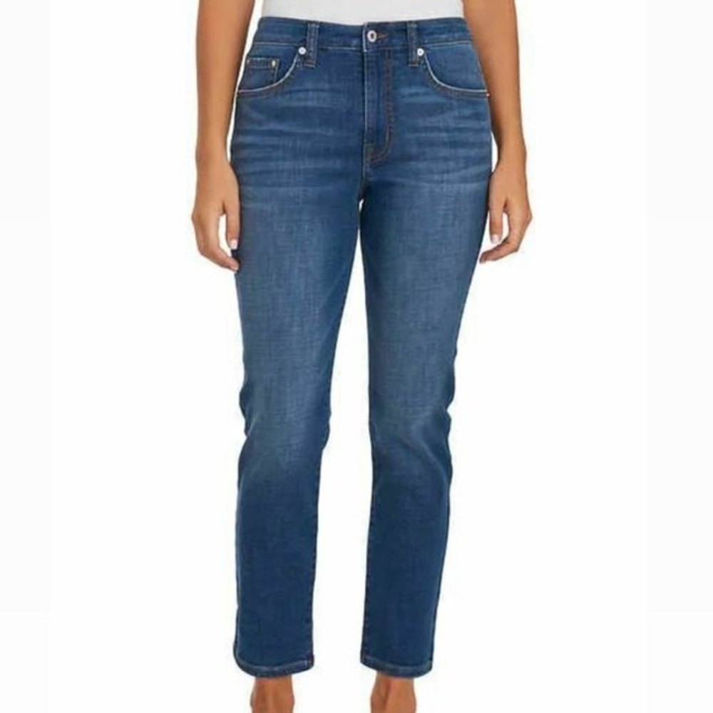 * Ella Moss Slim Straight Leg Jeans 10/30 Casual Denim Stretchy $110 Ankle